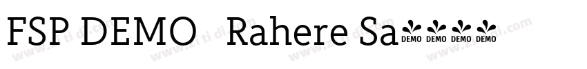 FSP DEMO   Rahere Sa字体转换